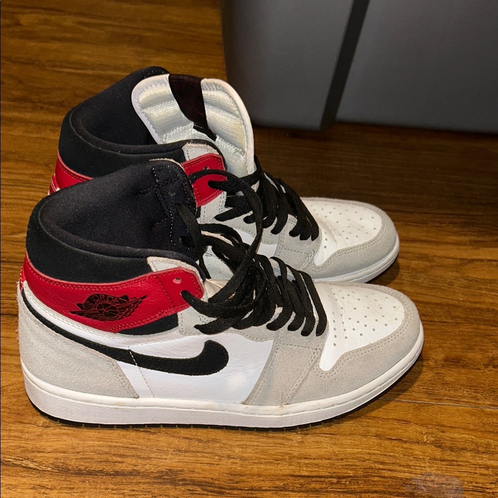 Nike White and Black High-Top Sneakers